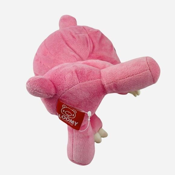 Gloomy The Naughty Grizzly 10" Pink Plush Mori Chack Chax Japan Anime NAZ Pity - Picture 7 of 11